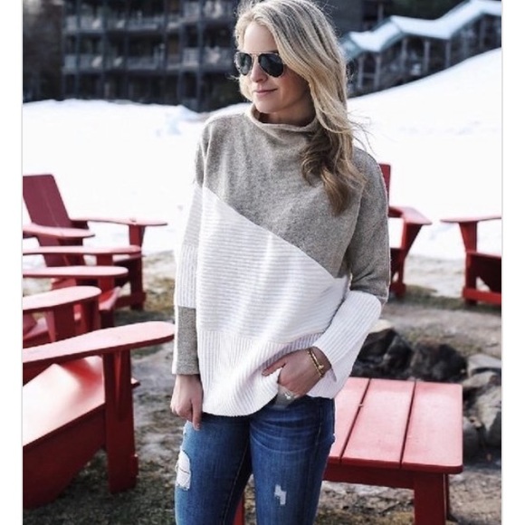 💕 Mock Neck Knit Sweater - Picture 2 of 2